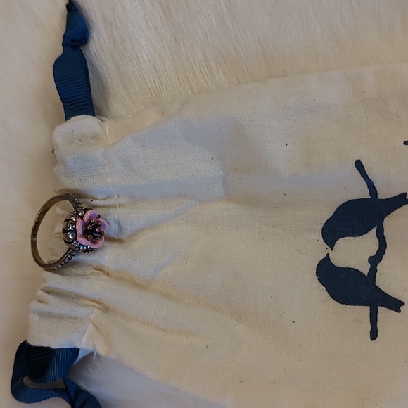 Chloe & Isabel Rose Ring Femme Des Fleur's Ring Barbie Core Gold -Plated SZ:9 - Picture 9 of 10